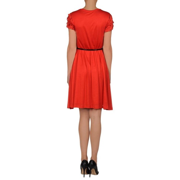 NWT $740 Alexander Mcqueen red 100% silk dress. IT  XL US L - Picture 11 of 11